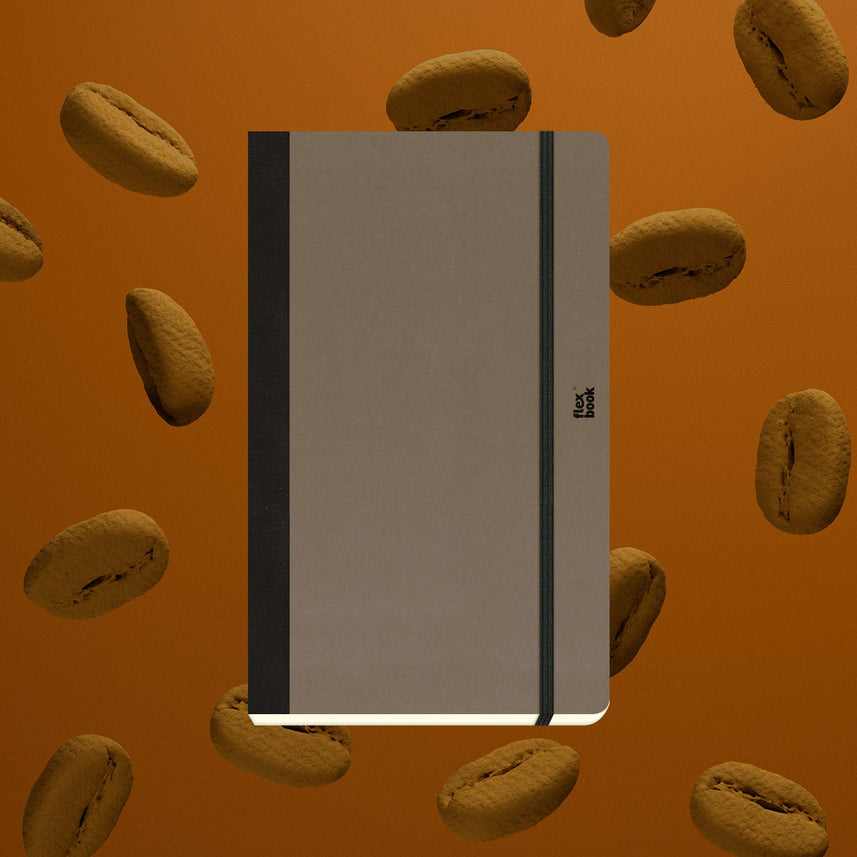 Flexbook | Ruled | Medium A5 Size Notebook | Coffee | Ecosmiles Eco Series