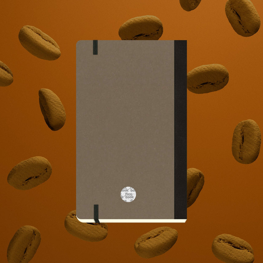 Flexbook | Ruled | Medium A5 Size Notebook | Coffee | Ecosmiles Eco Series