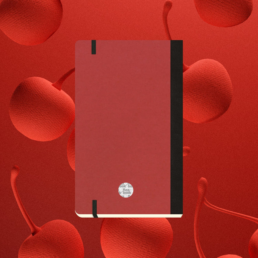 Flexbook | Ruled | Medium A5 Size Notebook | Cherry | Ecosmiles Eco Series