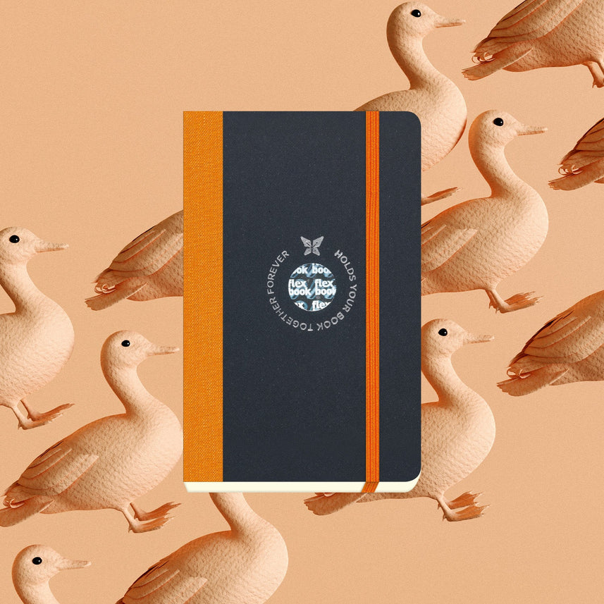 Flexbook | Ruled | Pocket A6 Size Notebook | Orange | Flex Global
