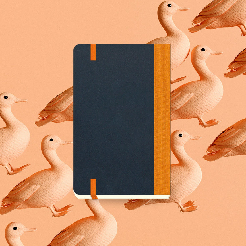 Flexbook | Plain | Pocket A6 Size Notebook | Orange | Flex Global