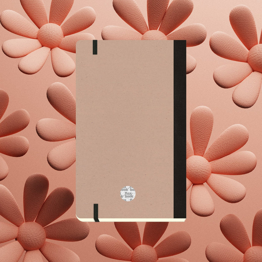 Flexbook | Ruled | Medium A5 Size Notebook | Almond | Ecosmiles Eco Series