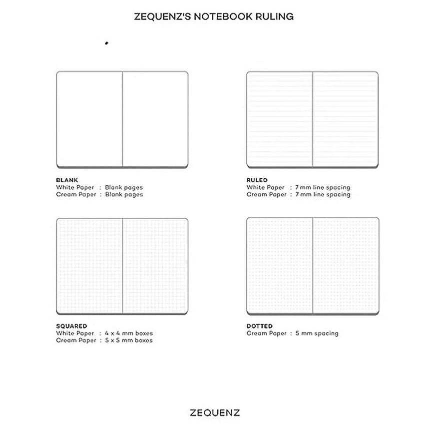 Zequenz The Color Notebook A6 Professional Note Storm Grey Lined