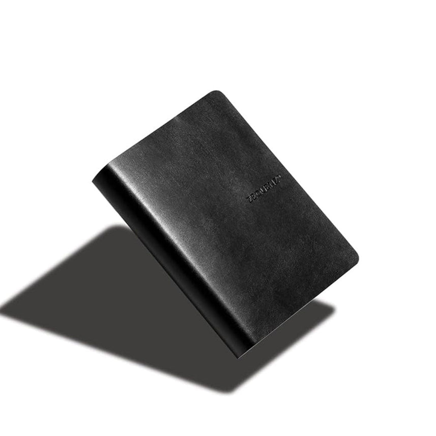 Zequenz Signature Classic 360° Notebook A7 - Soft Cover, 200 Sheets, Flat & Flexible, 70 g/m² Paper, Lined, Black, Filler-Friendly & Minimalist