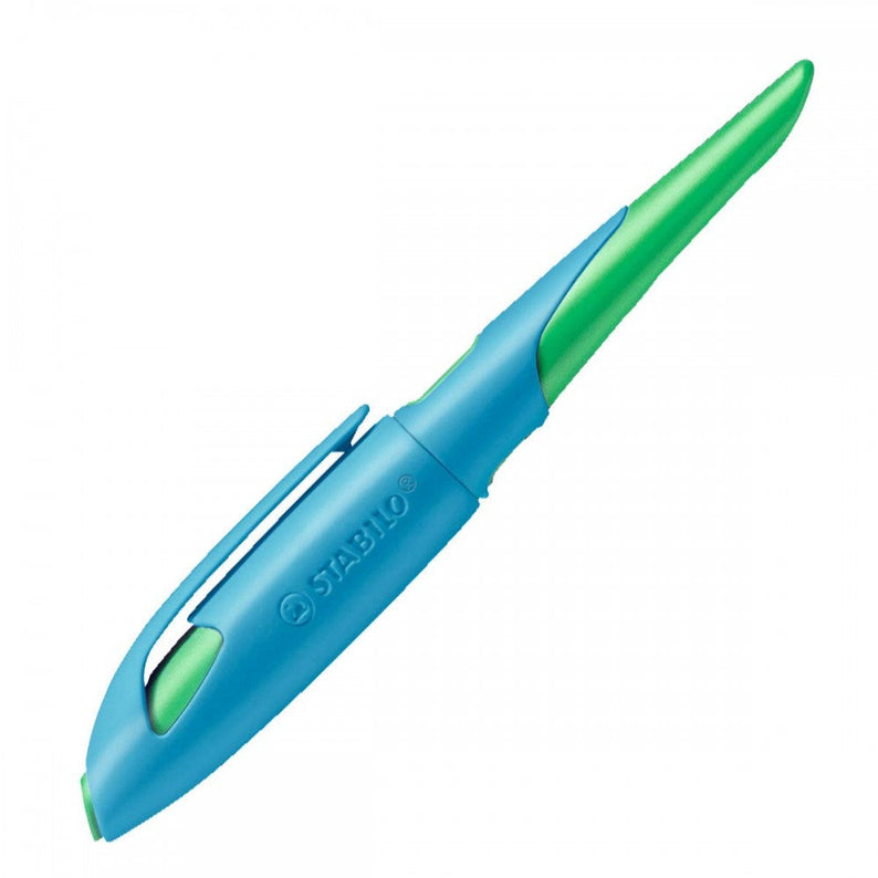 Stabilo | Easy Birdy | Fountain Pen | Left Handed | Sky Blue-Grass Green | Medium nib - penpencilink