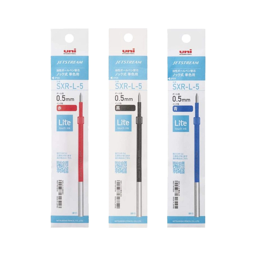 Uni Jetstream Lite Touch Ink Ballpoint Pen Refill SXR-L-5 - 0.5 mm