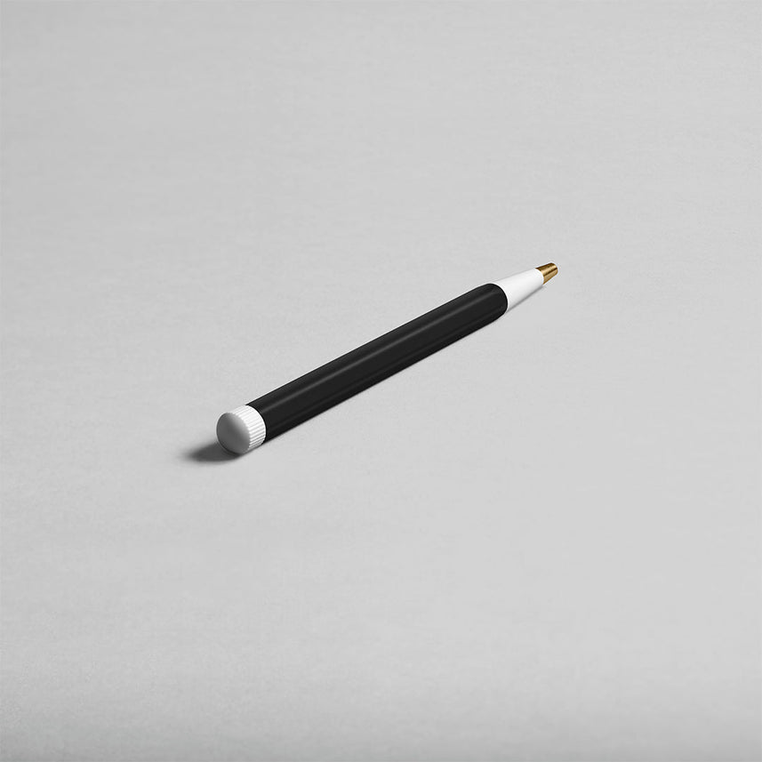 LEUCHTTURM1917 Ball Point Pen with Royal Blue Ink | Drehgriffel No. 1 | Black | Twist Mechanism