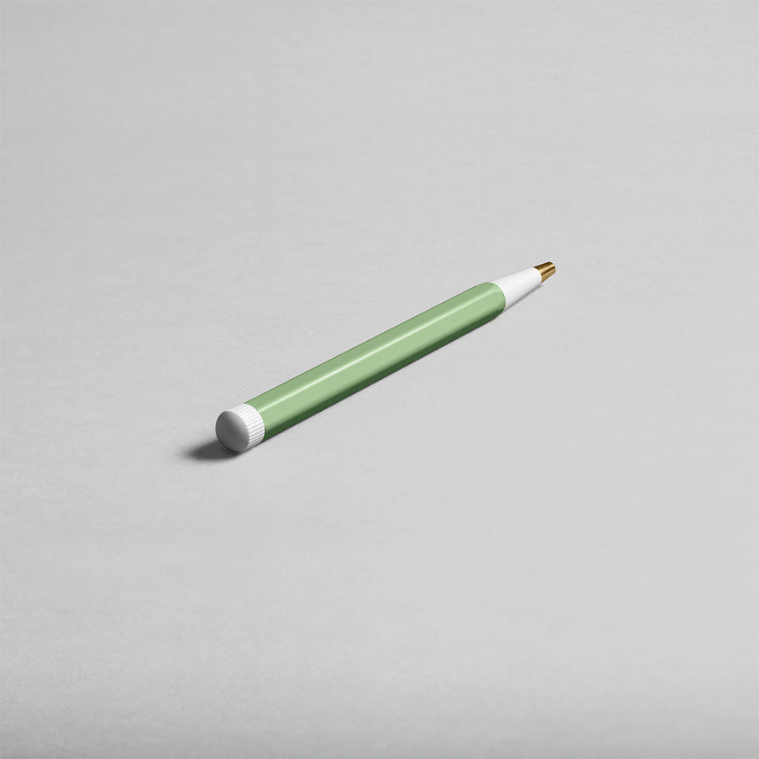 LEUCHTTURM1917 Gel Pen with Document Proof Black Ink | Drehgriffel No. 1 |Sage Green| Twist Mechanism