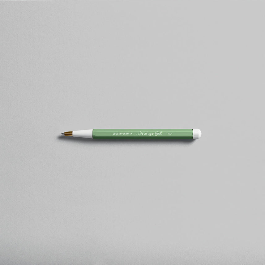 LEUCHTTURM1917 Ball Point Pen with Royal Blue Ink | Drehgriffel No. 1 | Sage Green | Twist Mechanism