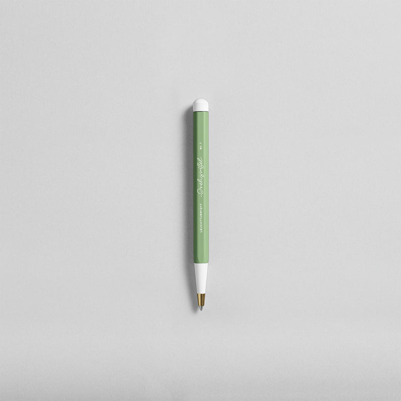 LEUCHTTURM1917 Ball Point Pen with Royal Blue Ink | Drehgriffel No. 1 | Sage Green | Twist Mechanism