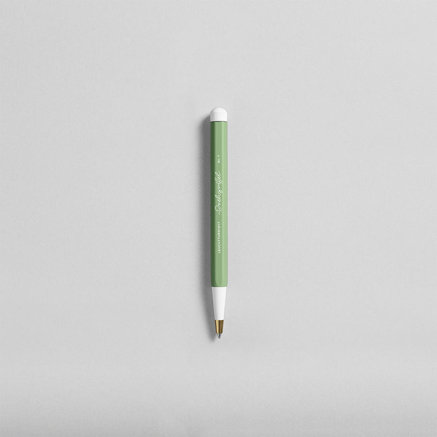 LEUCHTTURM1917 Ball Point Pen with Royal Blue Ink | Drehgriffel No. 1 | Sage Green | Twist Mechanism