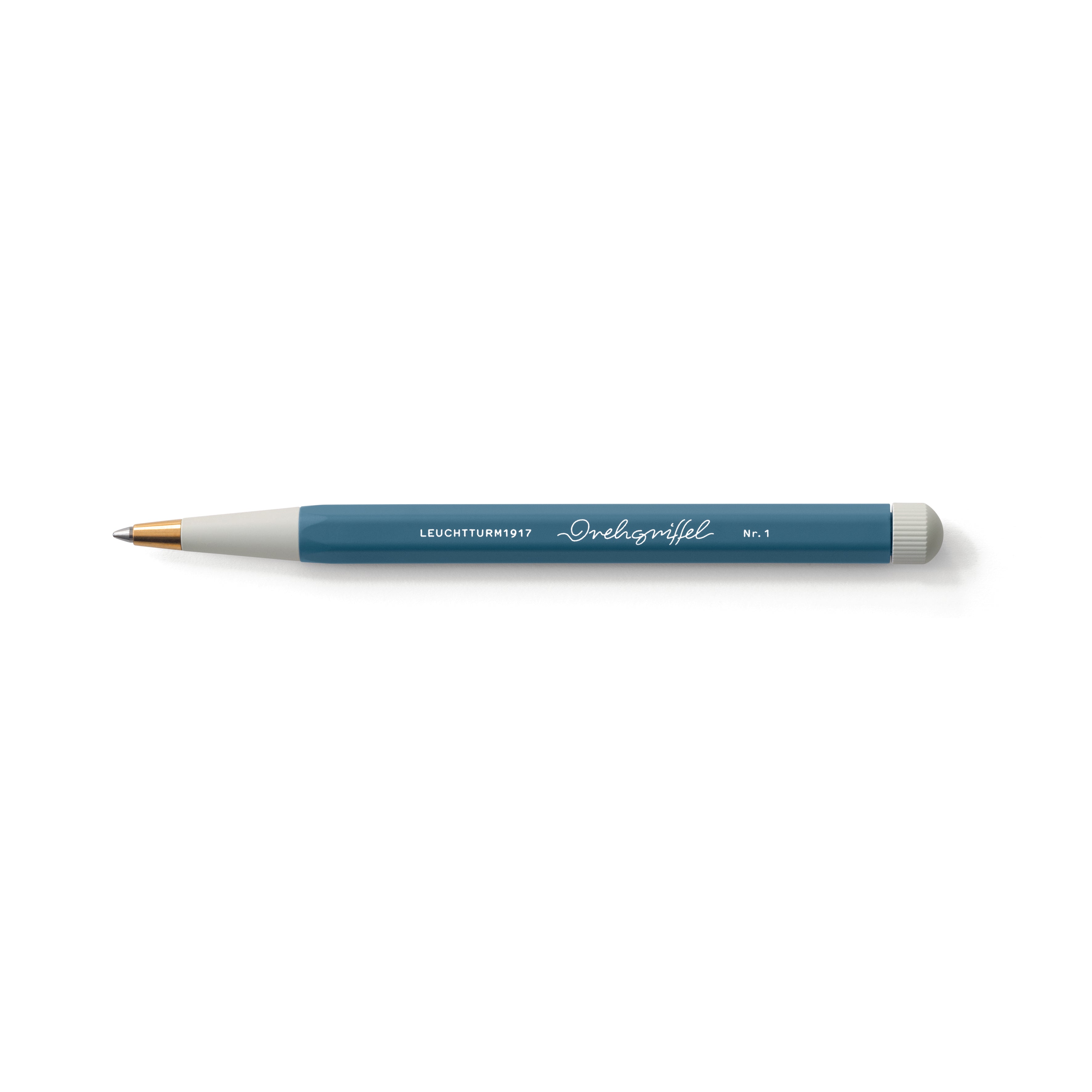 LEUCHTTURM1917 Ball Point Pen with Royal Blue Ink | Drehgriffel No. 1 | Stone Blue | Twist Mechanism