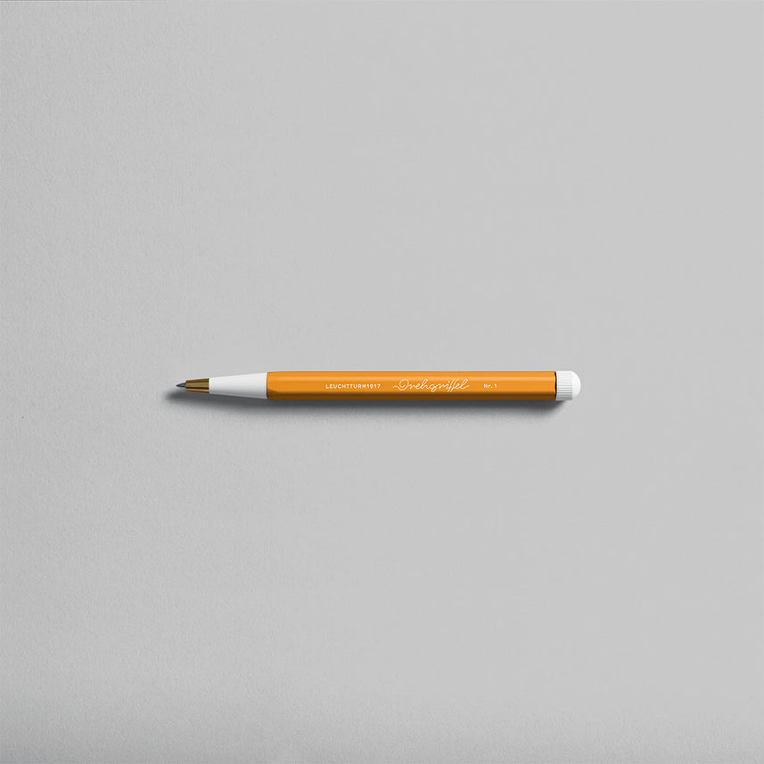 LEUCHTTURM1917 Gel Pen with Document Proof Black Ink | Drehgriffel No. 1 | Rising Sun Orange| Twist Mechanism