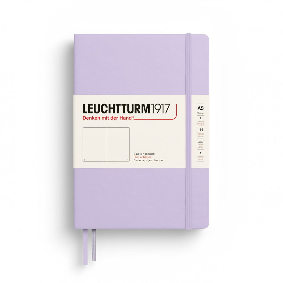 LEUCHTTURM1917 Hardcover Notebook Medium (A5), Plain, 251 Pages - Lilac