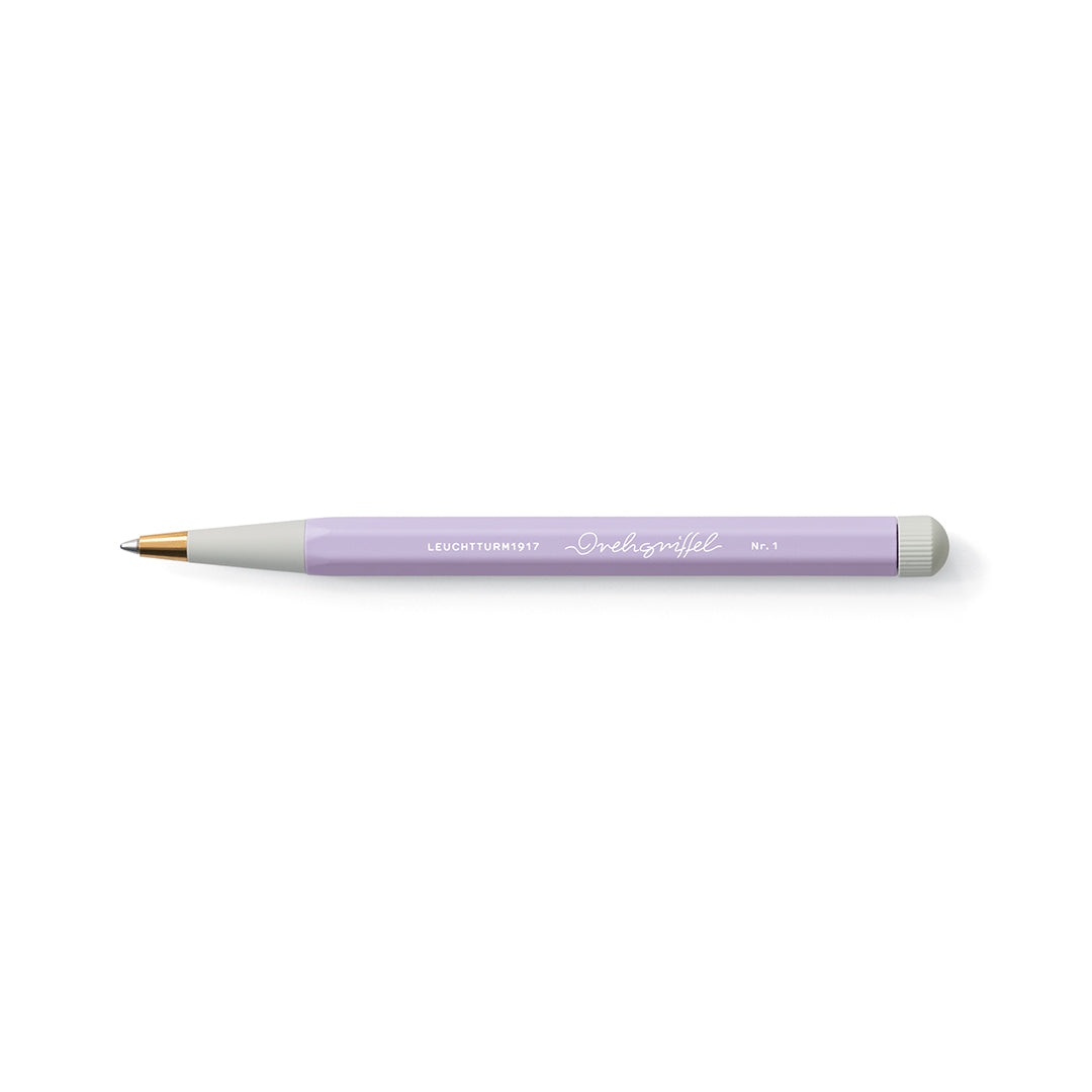 LEUCHTTURM1917 Ball Point Pen with Royal Blue Ink | Drehgriffel No. 1 | Lilac | Twist Mechanism