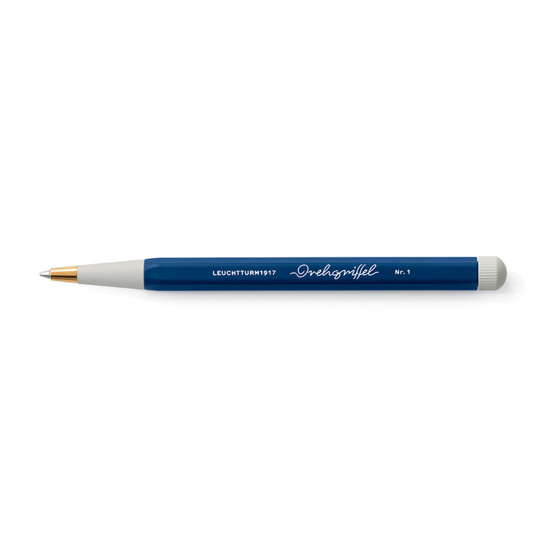LEUCHTTURM1917 Gel Pen with Document Proof Black Ink | Drehgriffel No. 1 | Navy Blue| Twist Mechanism