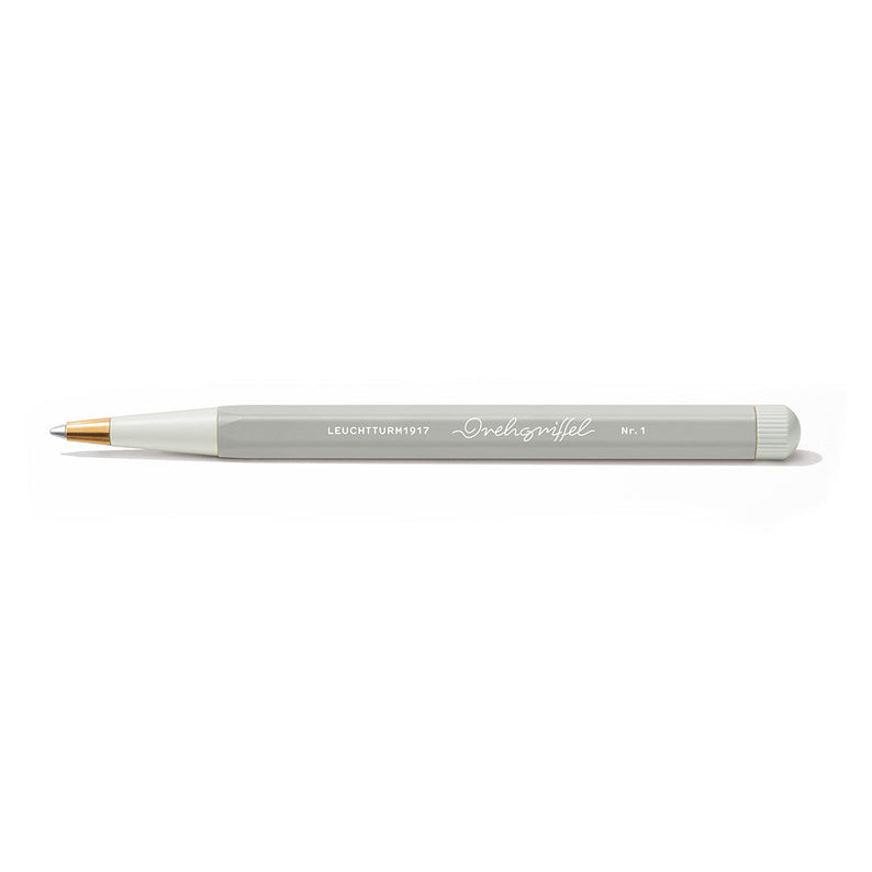 LEUCHTTURM1917 Gel Pen with Document Proof Black Ink | Drehgriffel No. 1 | Light Grey| Twist Mechanism