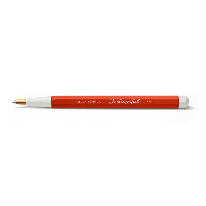 LEUCHTTURM1917 Ball Point Pen with Royal Blue Ink | Drehgriffel No. 1 | Fox Red | Twist Mechanism