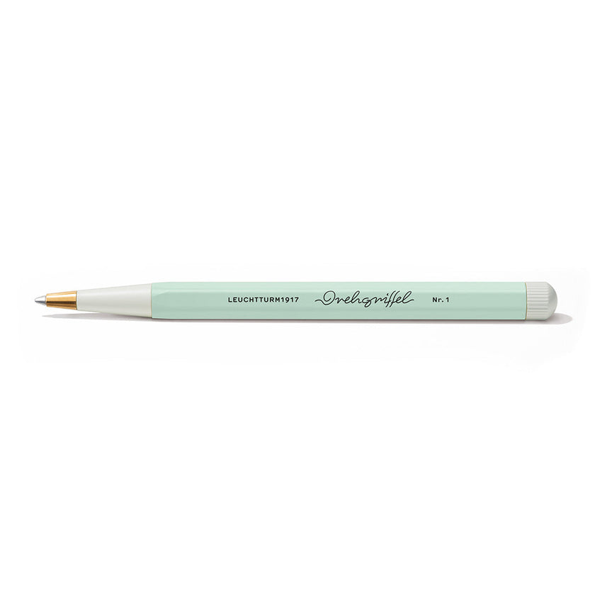 LEUCHTTURM1917 Gel Pen with Document Proof Black Ink | Drehgriffel No. 1 | Mint Green| Twist Mechanism