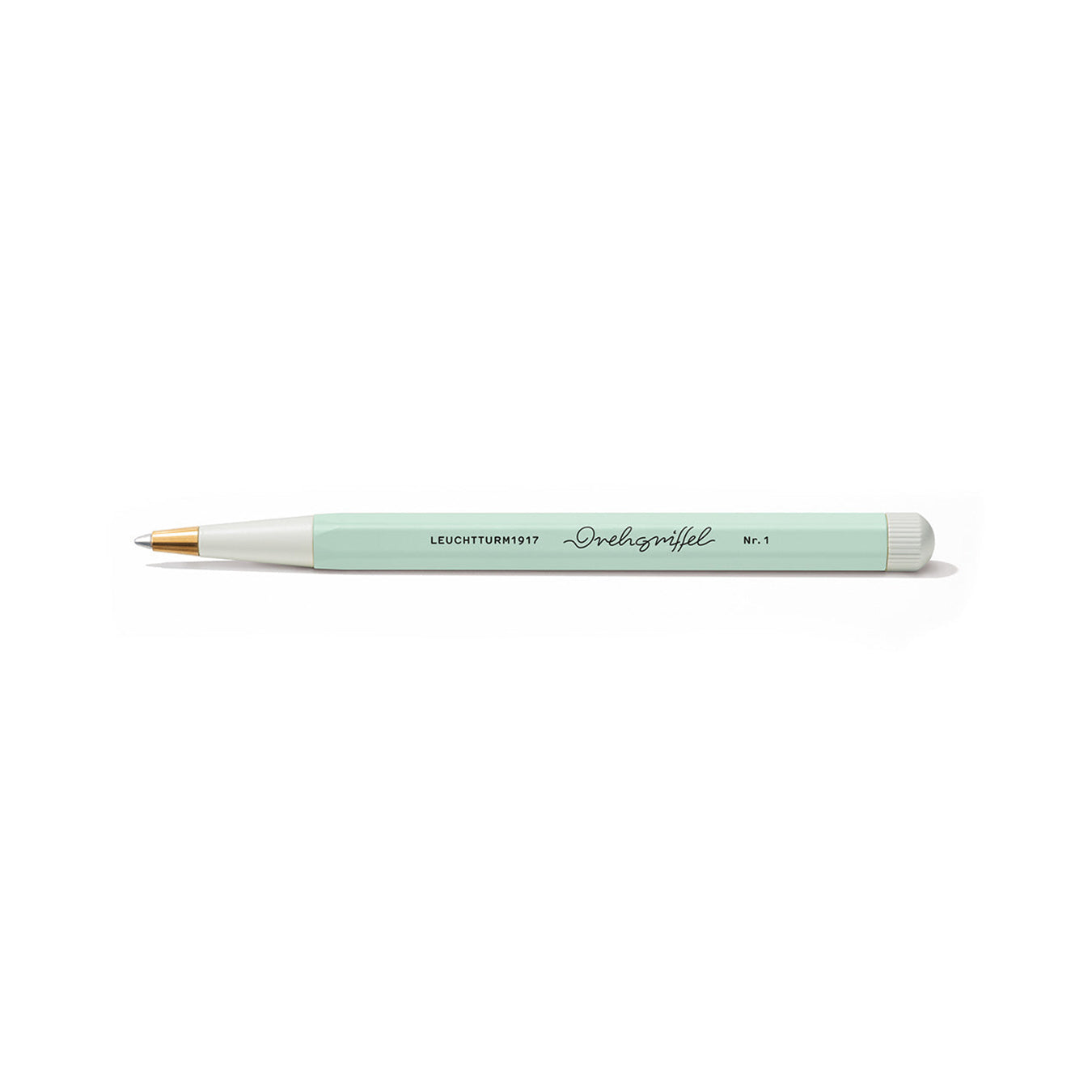 LEUCHTTURM1917 Gel Pen with Document Proof Black Ink | Drehgriffel No. 1 | Mint Green| Twist Mechanism
