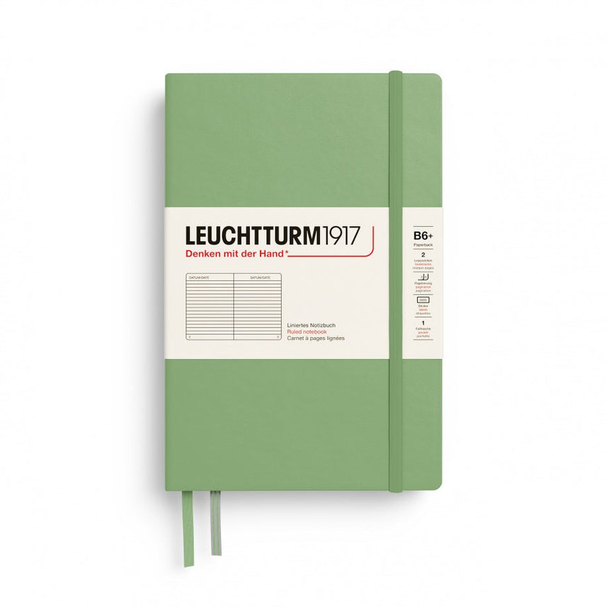 Leuchtturm1917 Ruled Notebook 219 Pages (B6+)  - Sage