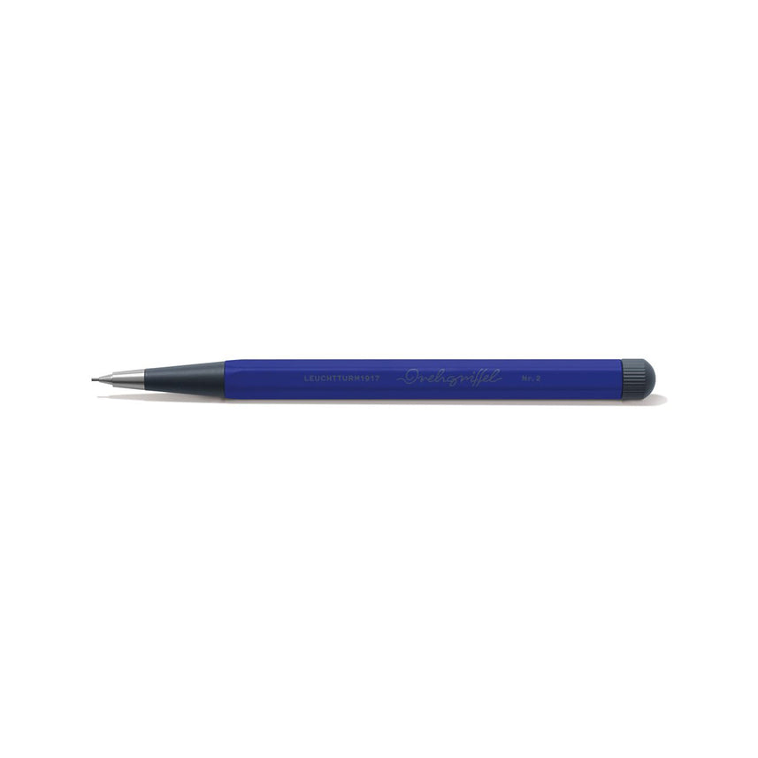 LEUCHTTURM1917 0.7mm Mechanical Clutch Pencil | Graphite HB Lead | Drehgriffel No. 2 | Ink Blue | Twist Mechanism