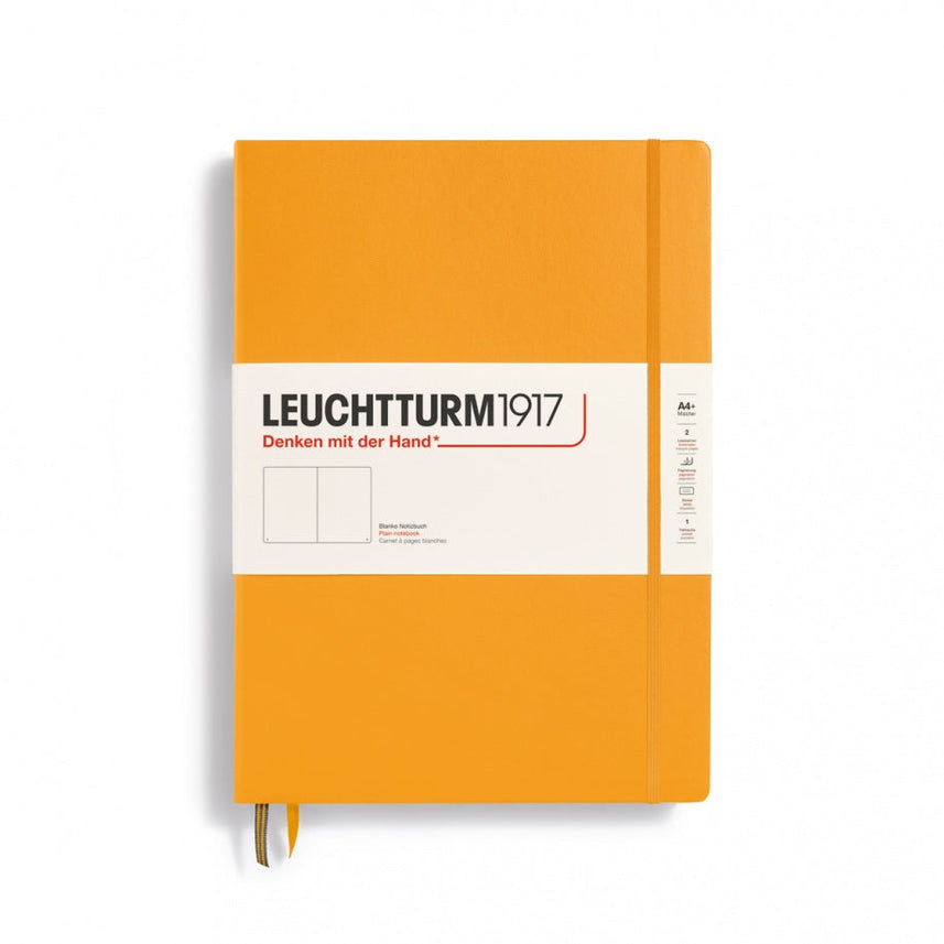 LEUCHTTURM1917 Master Classic Hardcover Notebook (A4+), Plain, 235 Pages - Rising Sun