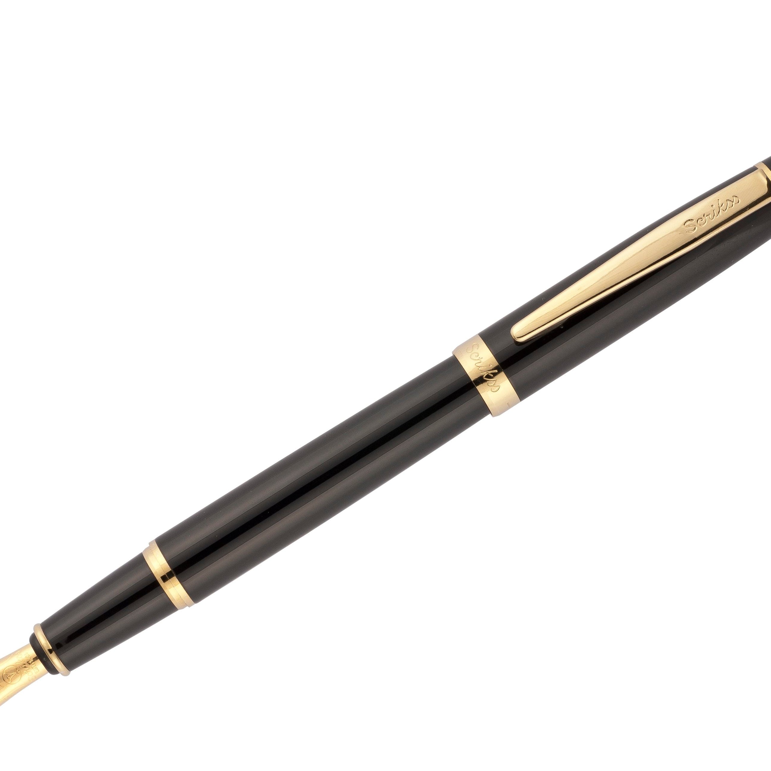 Scrikss Honour 38 Mechanical Pencil 0.7mm in Glossy Black GT on white background