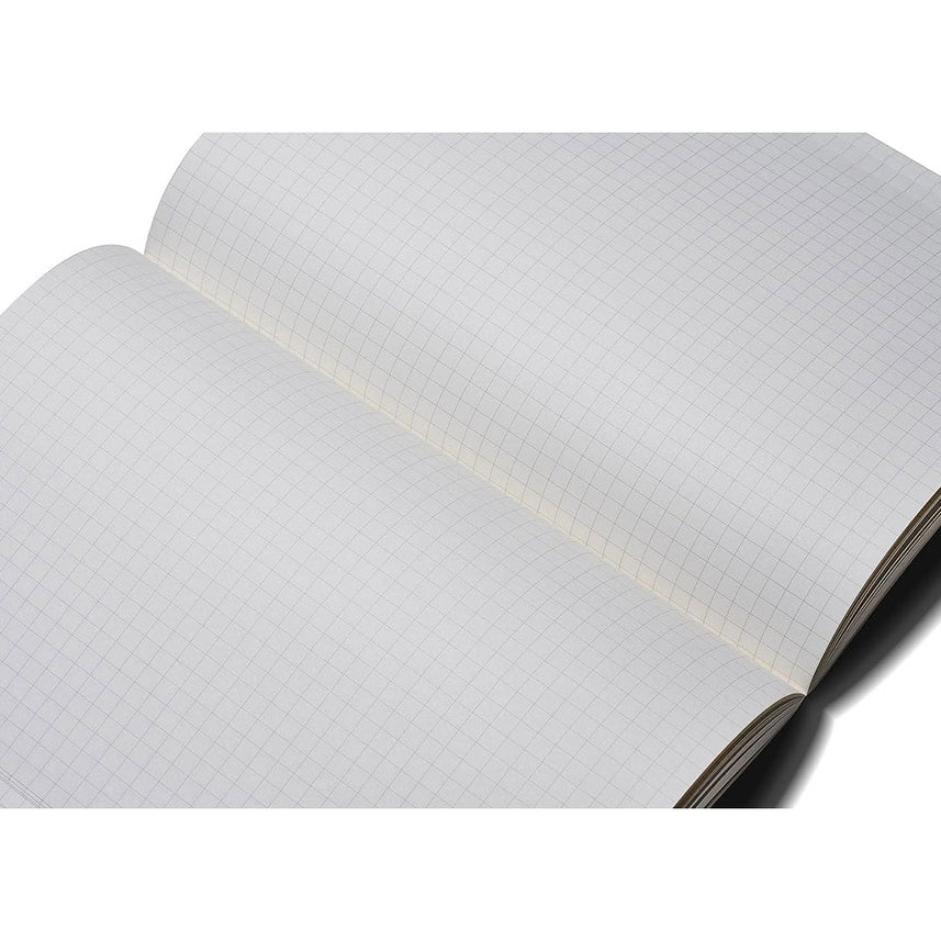 Zequenz A5 Size Fern Green Slim Notebook Squared Acid Free Paper 200 Pages 80GSM 360 Degree Flexibility 100% Handmade Fountain Pen Friendly Color Series Bookmark Included