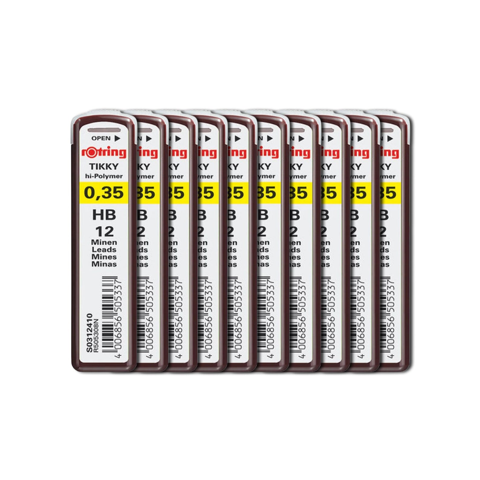 Rotring | Tikky | HB Replacement Leads | Pack of 10