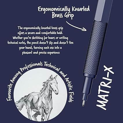 Scrikss | Matri-X | Mechanical Pencil | Dark Blue-0.7mm