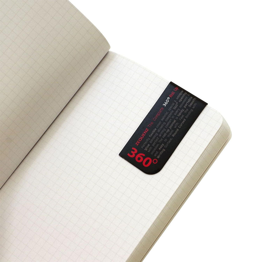 Zequenz A6 Notebook – Dark Grey | Squared | 128 Sheets, 70 GSM | Soft Cover Journal | Galaxy Series