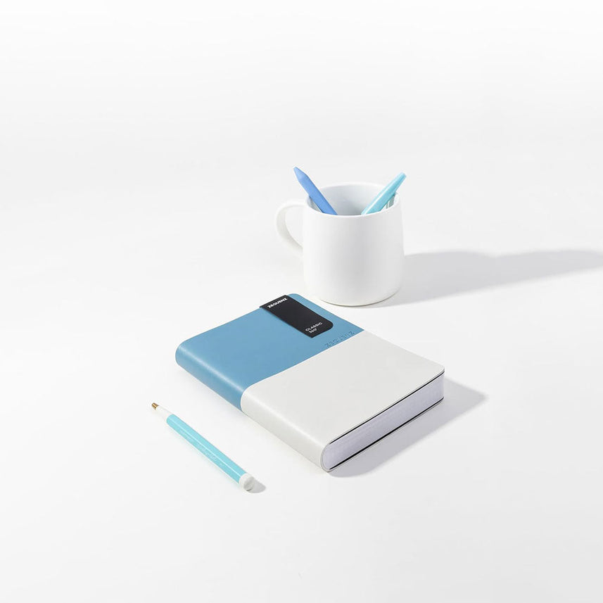 Zequenz A6 Ruled Notebook – ARCTIC SKY | 200 Sheets, 70 GSM | Soft Cover, 360° Flexible Binding |Handmade| Ideal for Journaling & Note-Taking |Basic+ Series