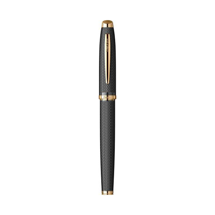 Scrikss | Oscar-390 | Roller Pen | Matt Black with Gold Trim