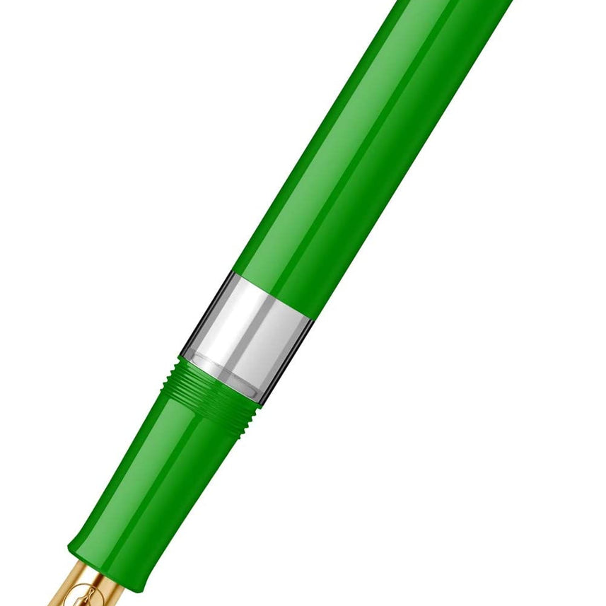 Scrikss 419 Medium Nib Fountain Pen - Green GT