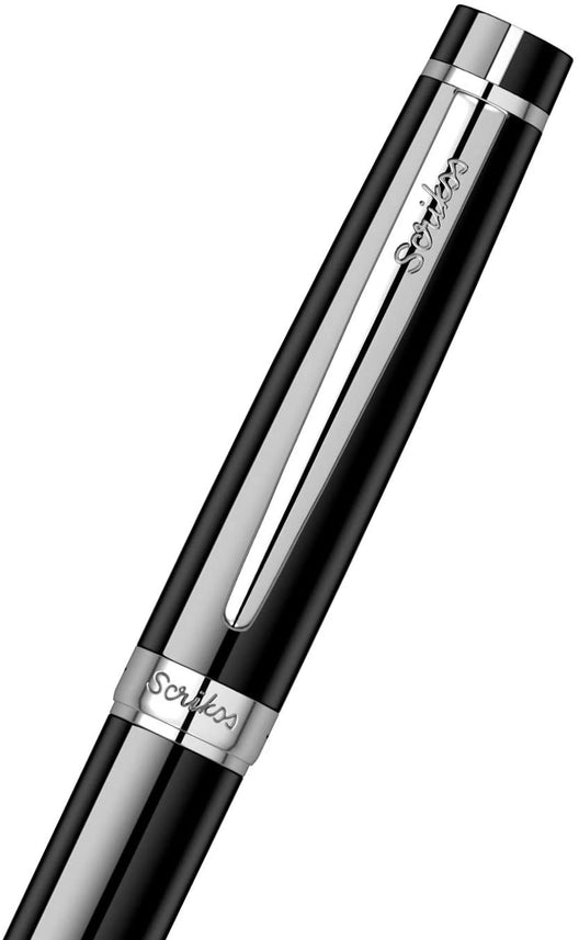 Scrikss Honour 38 Medium Nib Fountain Pen - Black CT