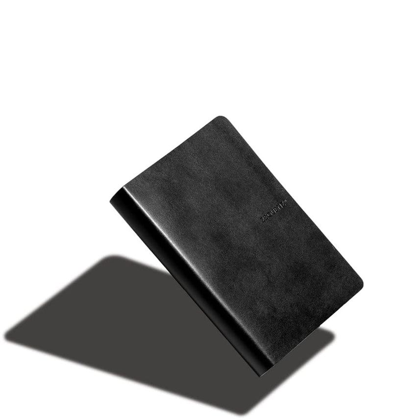 Zequenz B6 Ruled Notebook – Black | Roll-up journal | 200 Sheets, 70 GSM | 360° Flexible Soft Cover| Classic Signature Series