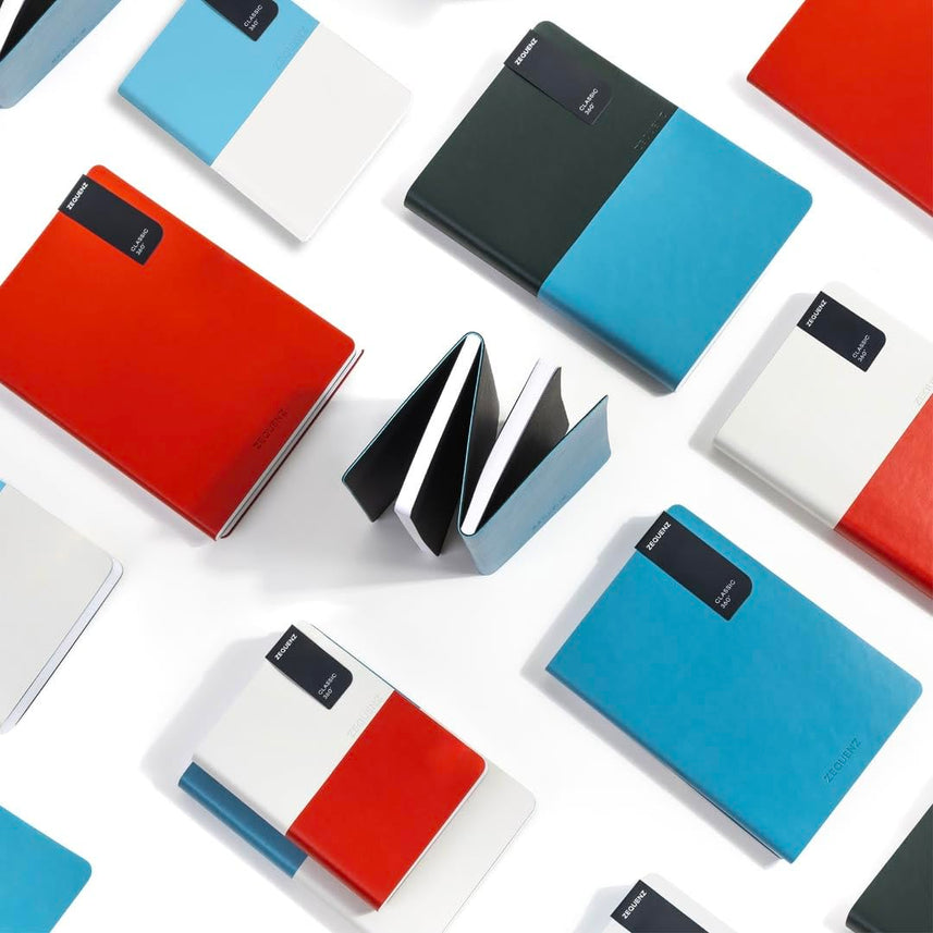 Zequenz A6 Notebook – Arctic Sky | Ruled & Blank | 320 Pages, 70 GSM |Handmade|Ideal for Journaling & Note-Taking| DUO+ Series