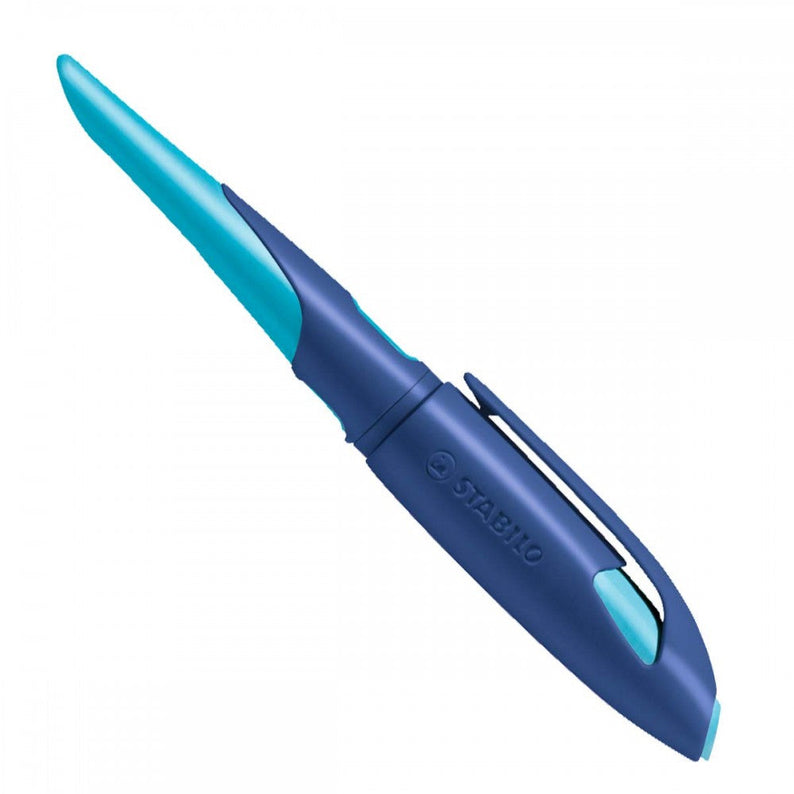 Stabilo | Easy Birdy | Fountain Pen | Left Handed | Blue-Azure | A nib - penpencilink