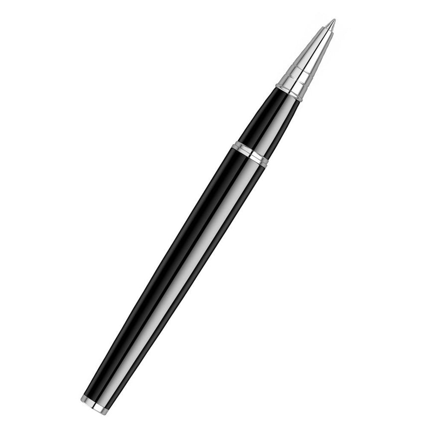 Scrikss | Honour 38 | Glossy Black | Roller Pen | Chrome Plated Trims