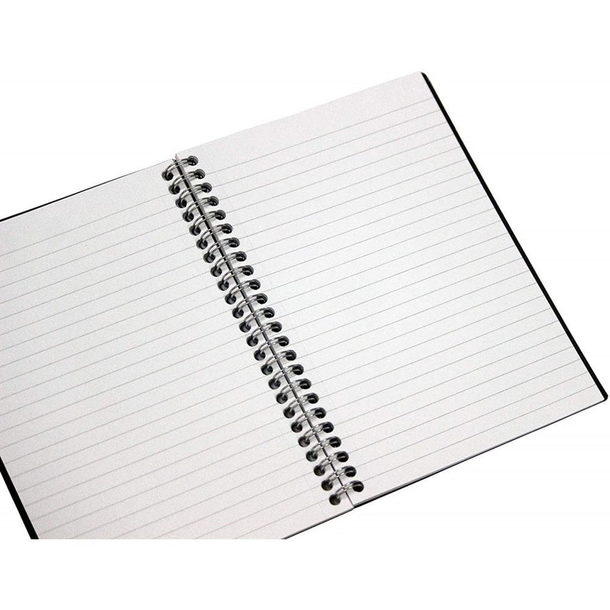 Pukka Pad | A5 | Ruled 80gsm | Spiral Bound Note Book | Single Line Diary | 160 Pages | 8mm