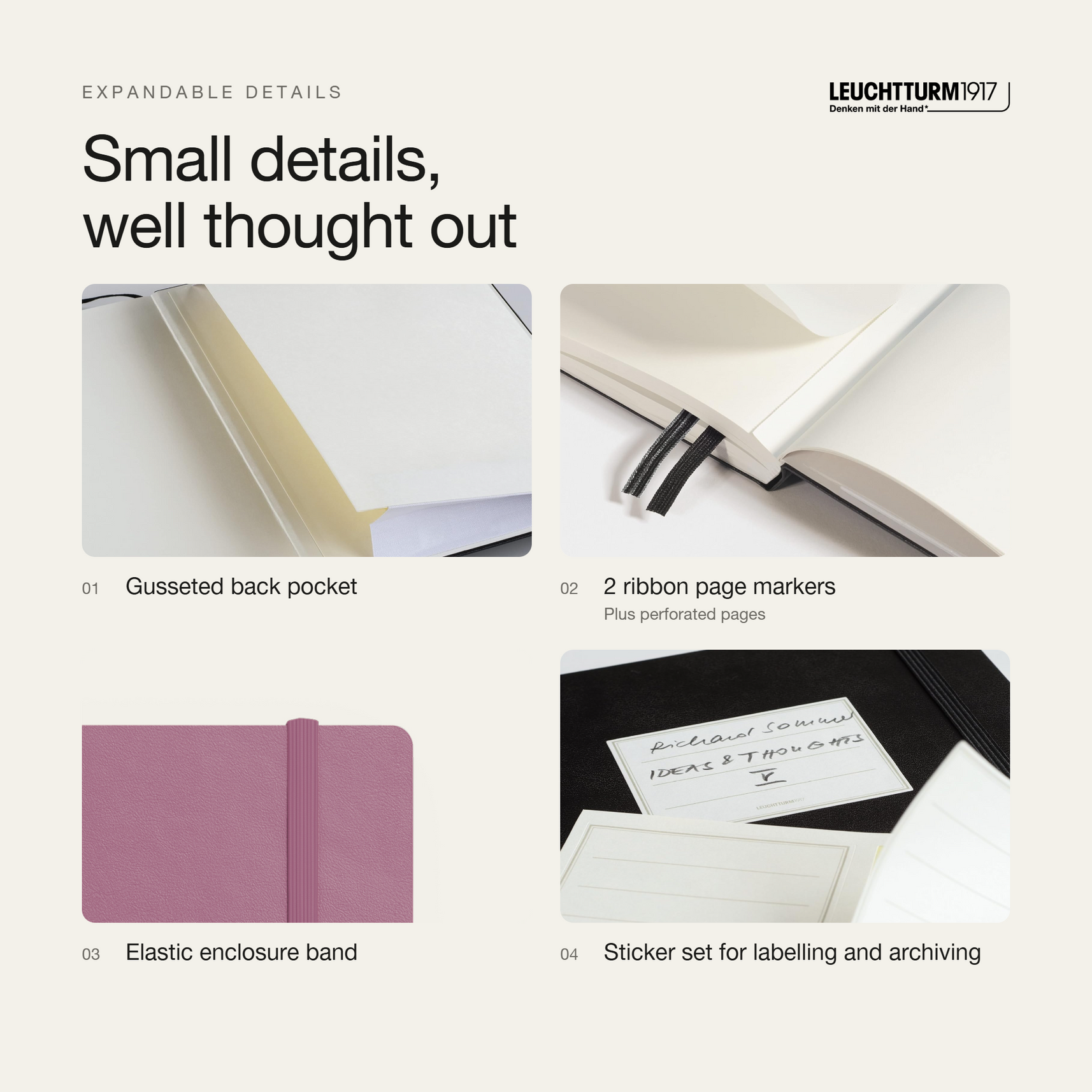 LEUCHTTURM1917 2027 Softcover Weekly Planner & Notebook Medium (A5) - Dusty Rose