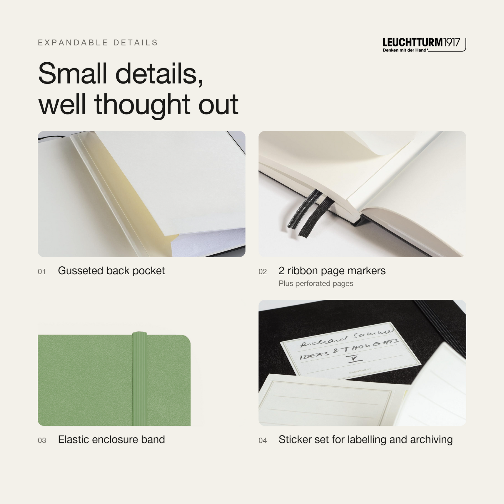 LEUCHTTURM1917 2027 Softcover Weekly Planner & Notebook Medium (A5) - Sage