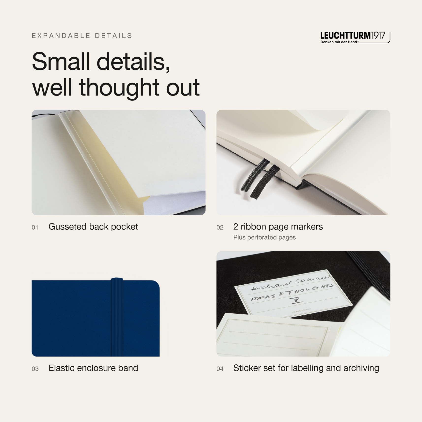 LEUCHTTURM1917 2027 Softcover Weekly Planner & Notebook Medium (A5) - Navy