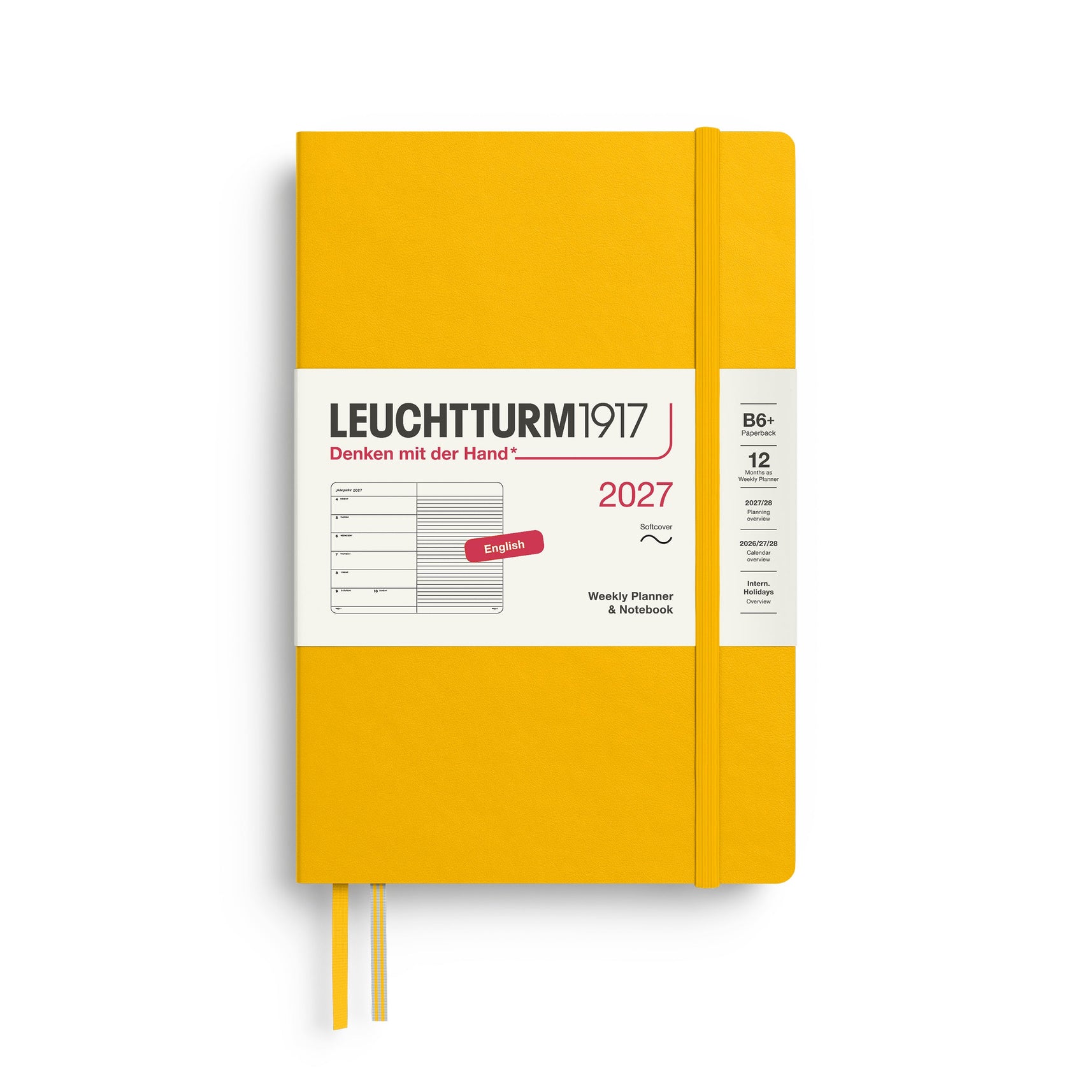 Leuchtturm1917 2027 Weekly Planner Softcover (B6+) - Sunflower