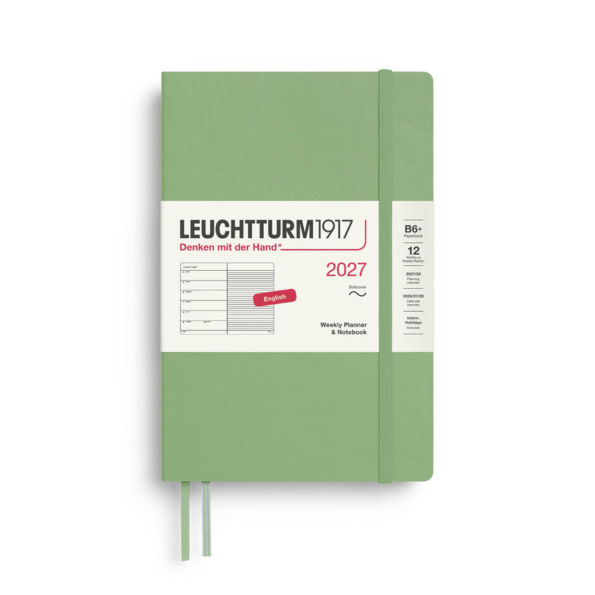 Leuchtturm1917 2027 Weekly Planner Softcover (B6+) - Sage