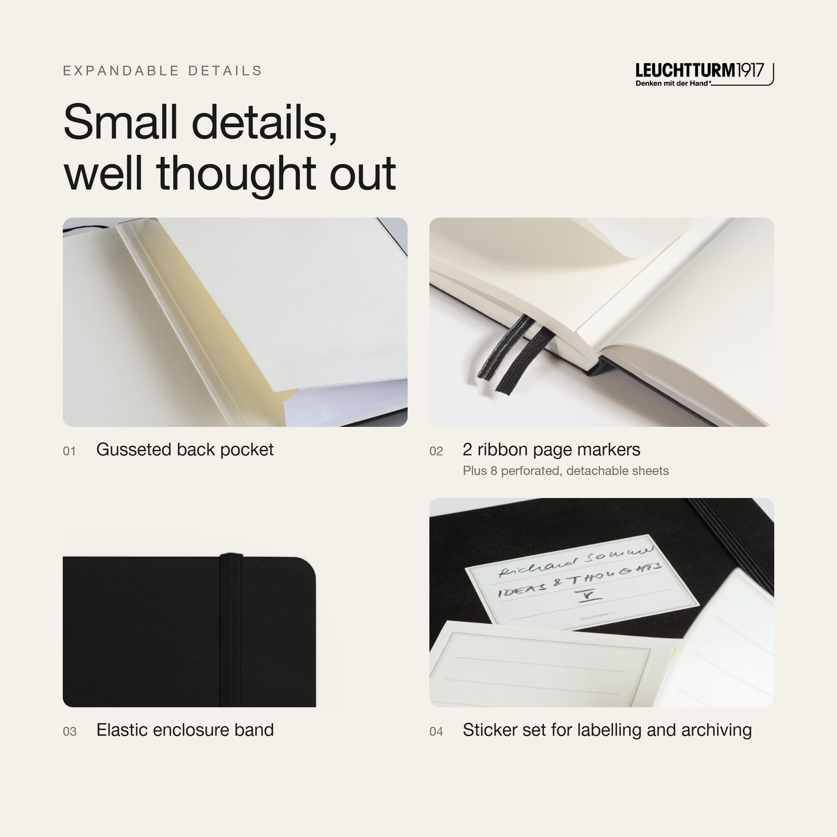 LEUCHTTURM1917 2027 Hardcover Daily Planner Medium (A5) - Black