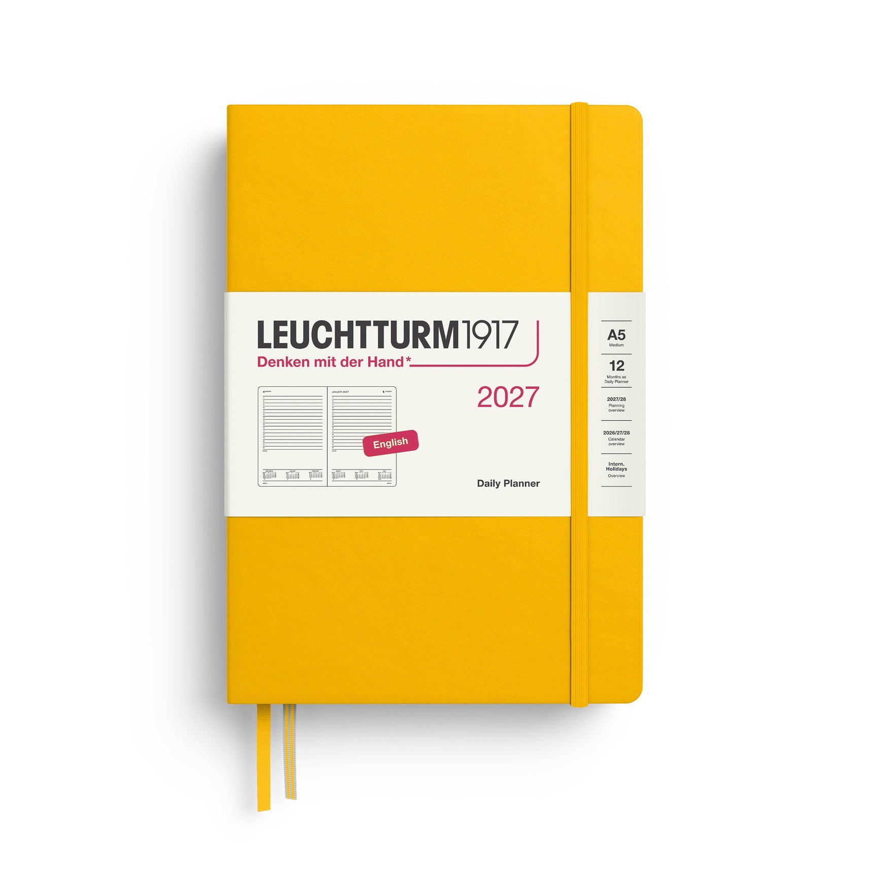 Leuchtturm1917 2027 Daily Planner A5 - Sunflower