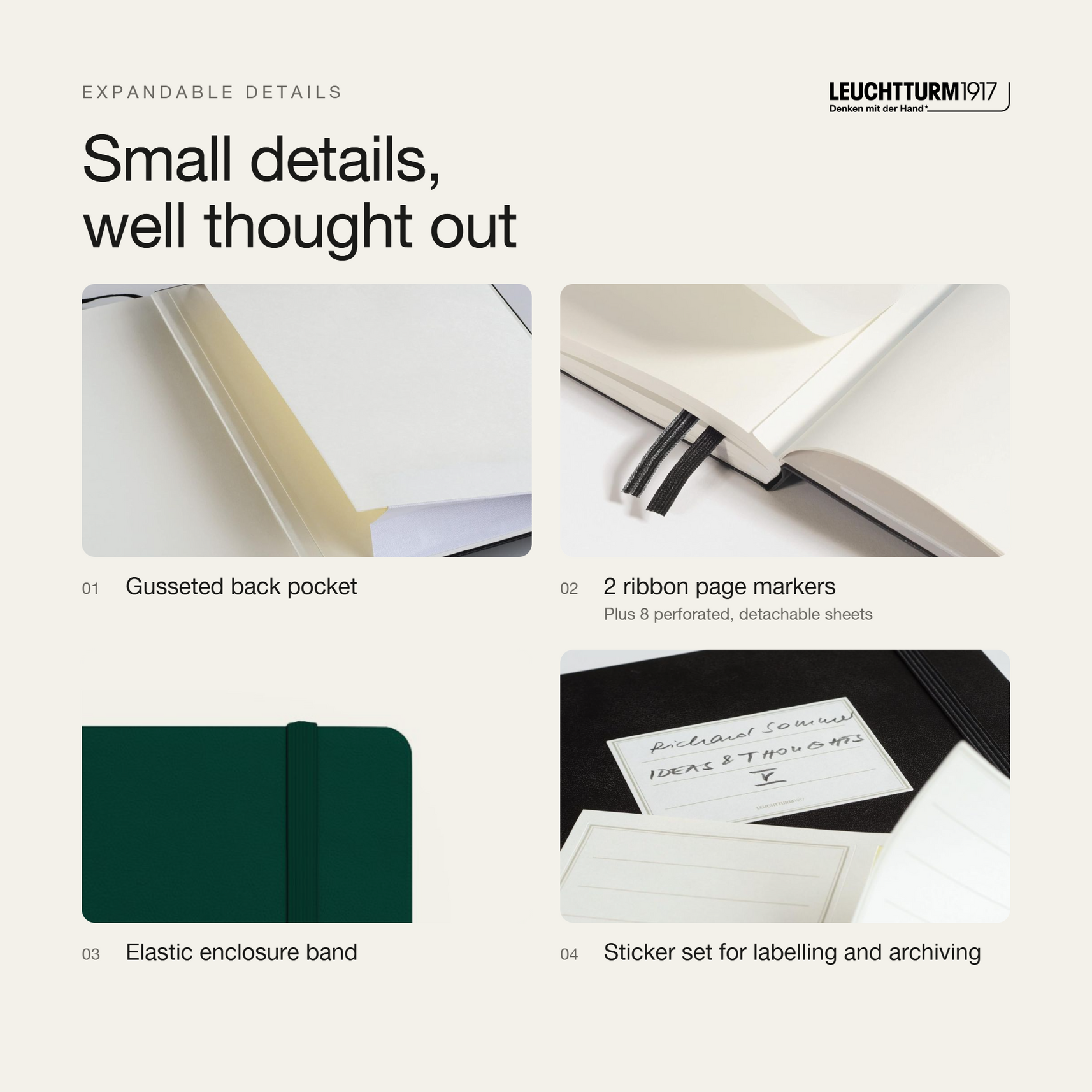 LEUCHTTURM1917 2027 Hardcover Daily Planner Medium (A5) - Forest Green