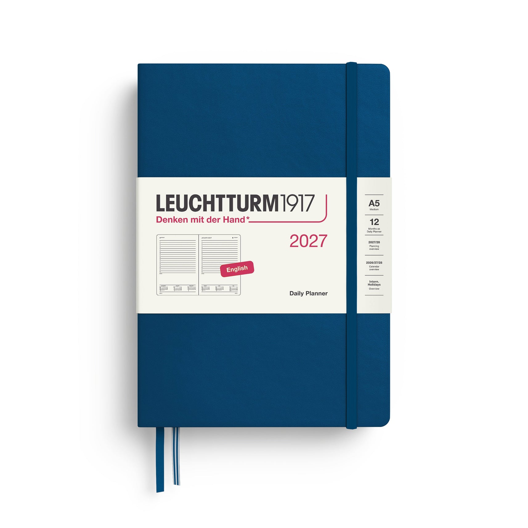 Leuchtturm1917 2027 Daily Planner A5 - Indigo